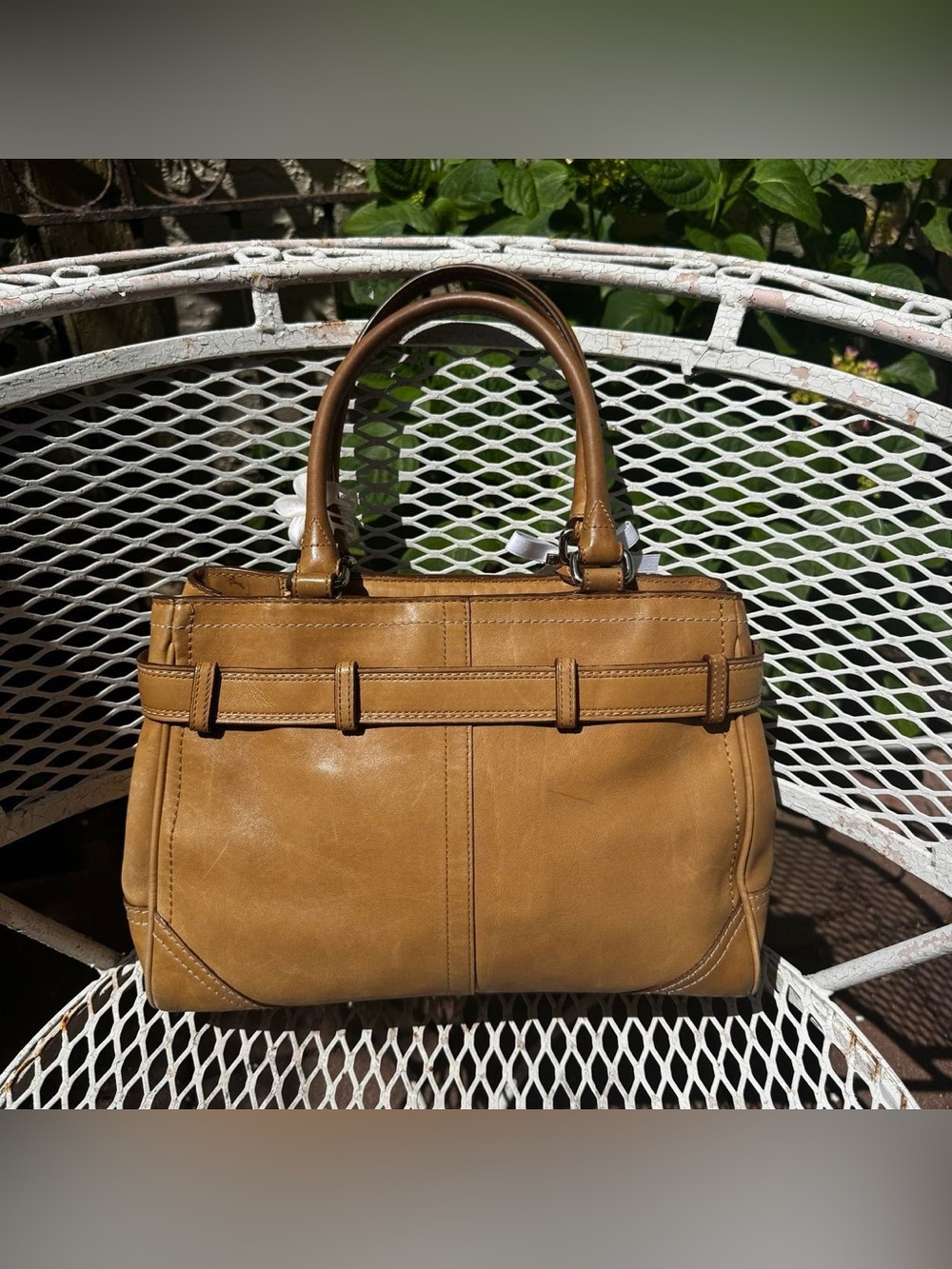 Coach Tan Hampton Shoulder Bag - Picture 2 of 8